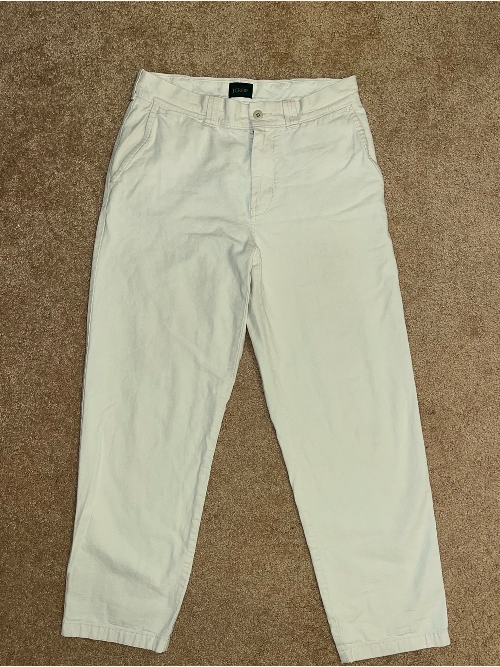 J Crew men’s cotton canvas relaxed pants  29x32